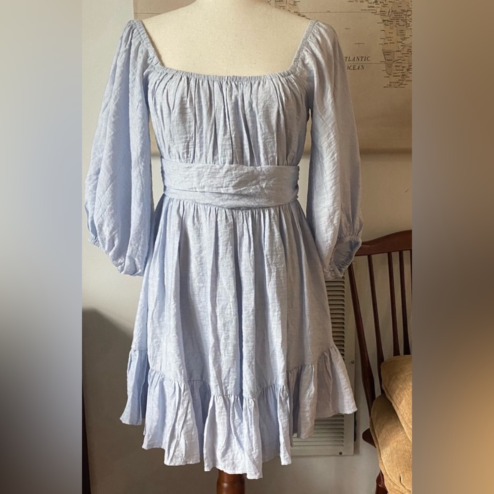 Icy blue mini dress sz 8